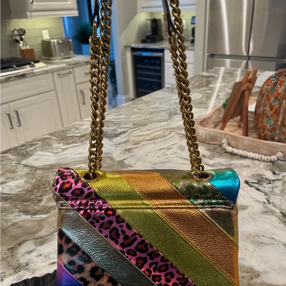 Kurt Geiger NWOT Vibrant Print Shoulder Bag - Picture 2 of 14